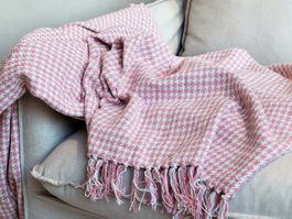 Chic Antique Plaid aus Garnüberschuss 155 x 130 cm