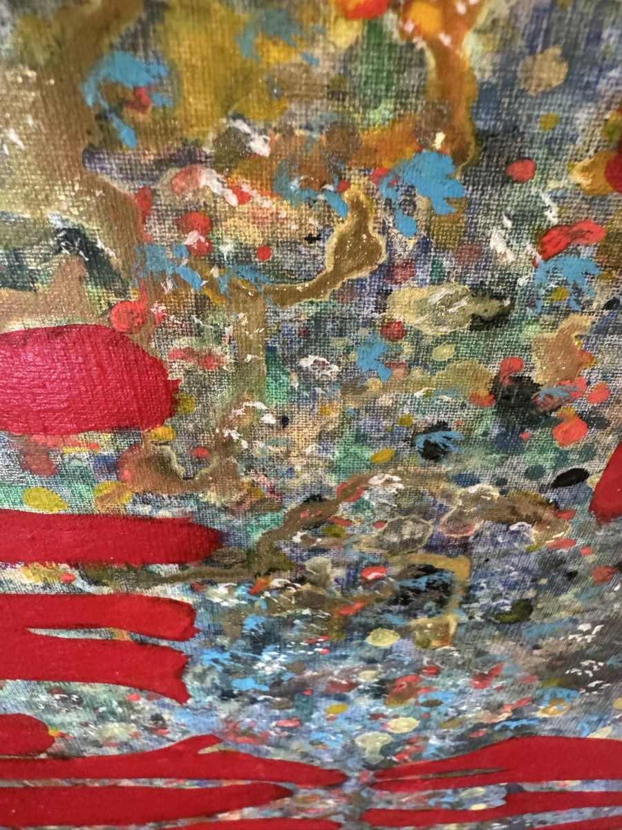 Dipinti: Gemälde Gabriel Manukian "Dancer Famely" 40x80cm – Usato da Buchs AG venduto da ChrizZa 3