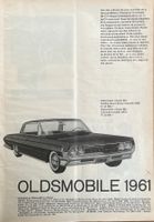 Oldsmobile 1961 - Alte Werbung / Ancienne réclame 1961