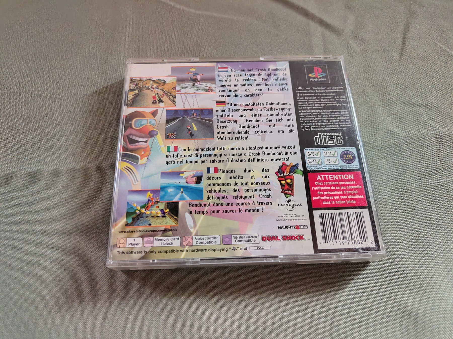 Sony Giochi: Jeu PS1 Crash Bandicoot 3: Warped – Usato da Saxon venduto da dan_drn5 3