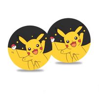 2x Pokemon Untersetzer Pikachu Ø7cm Silikon Nicht-slip Auto