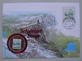 2000: Numisbrief: Schweizer Berge - Graustock mit Nr.682
