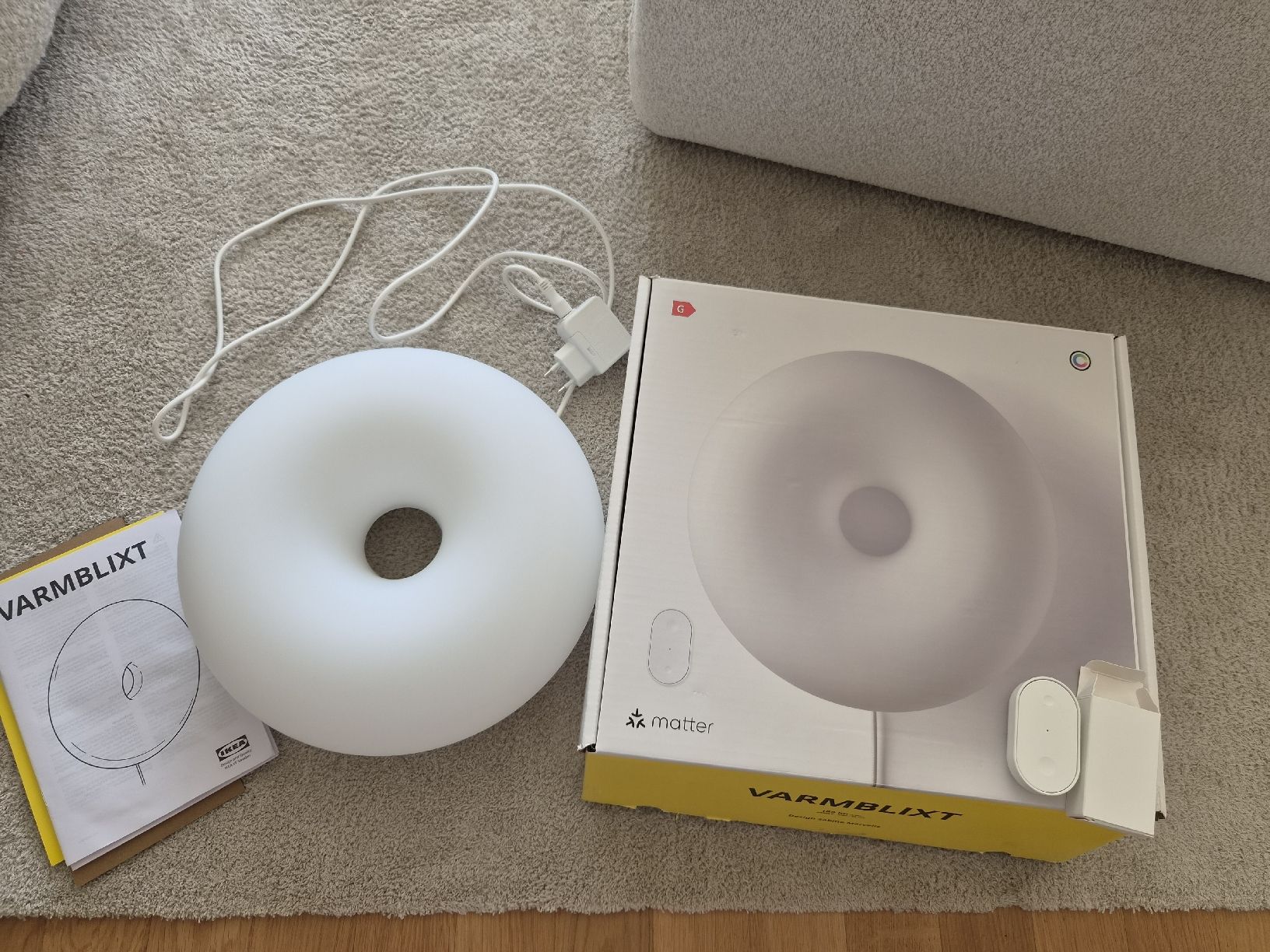 Ikea Lampen: IKEA VARMBLIXT LED Wandleuchte rund – Neu (gemäss Beschreibung) aus Wangen b. Olten von Silas.l9 1