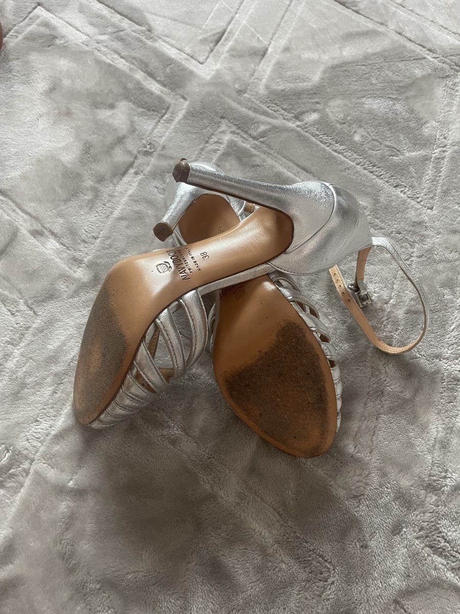 Damenschuhe: Damensandalen Navyboot Silber  Gr.38 – Gebraucht aus Zürich von Maggi1980 3