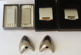 6 neue Design Bleistiftspitzer Metall U.Ruf / Bethge Hamburg