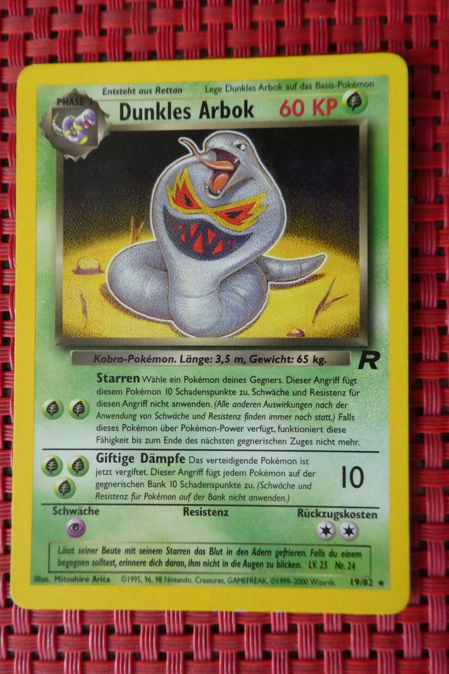 Pokémon Carte collezionabili: Pokémon / DUNKLES ARBOK / selten – Usato da Au ZH venduto da Osterhase4