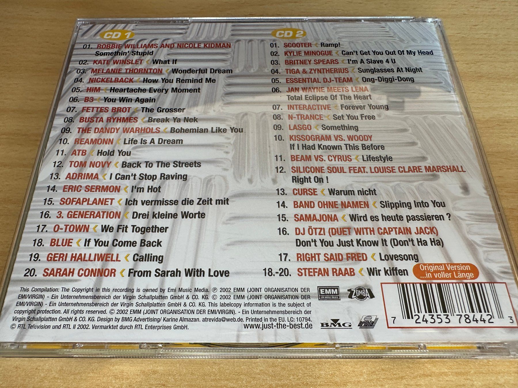 CD: Various – Just The Best 1/2002 - 2 CD – Usato da Rikon im Tösstal venduto da Alpenmutz 1