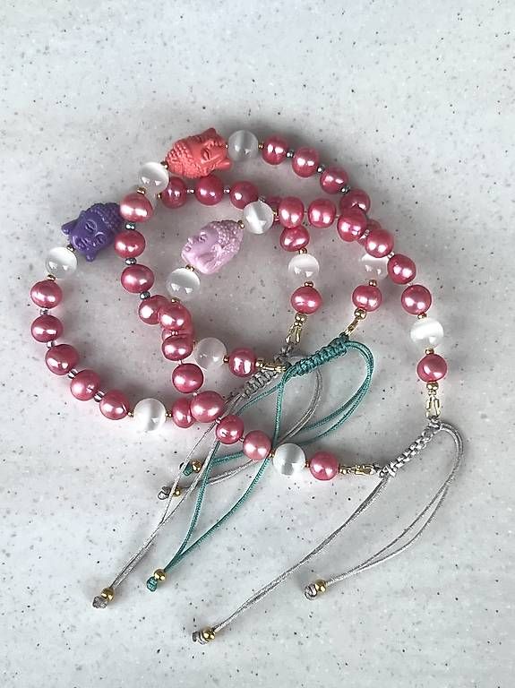 Bracciali & Braccialetti: Süsswasserperlen Buddha Armbänder – Usato da Buchs SG venduto da jco_st8t 3