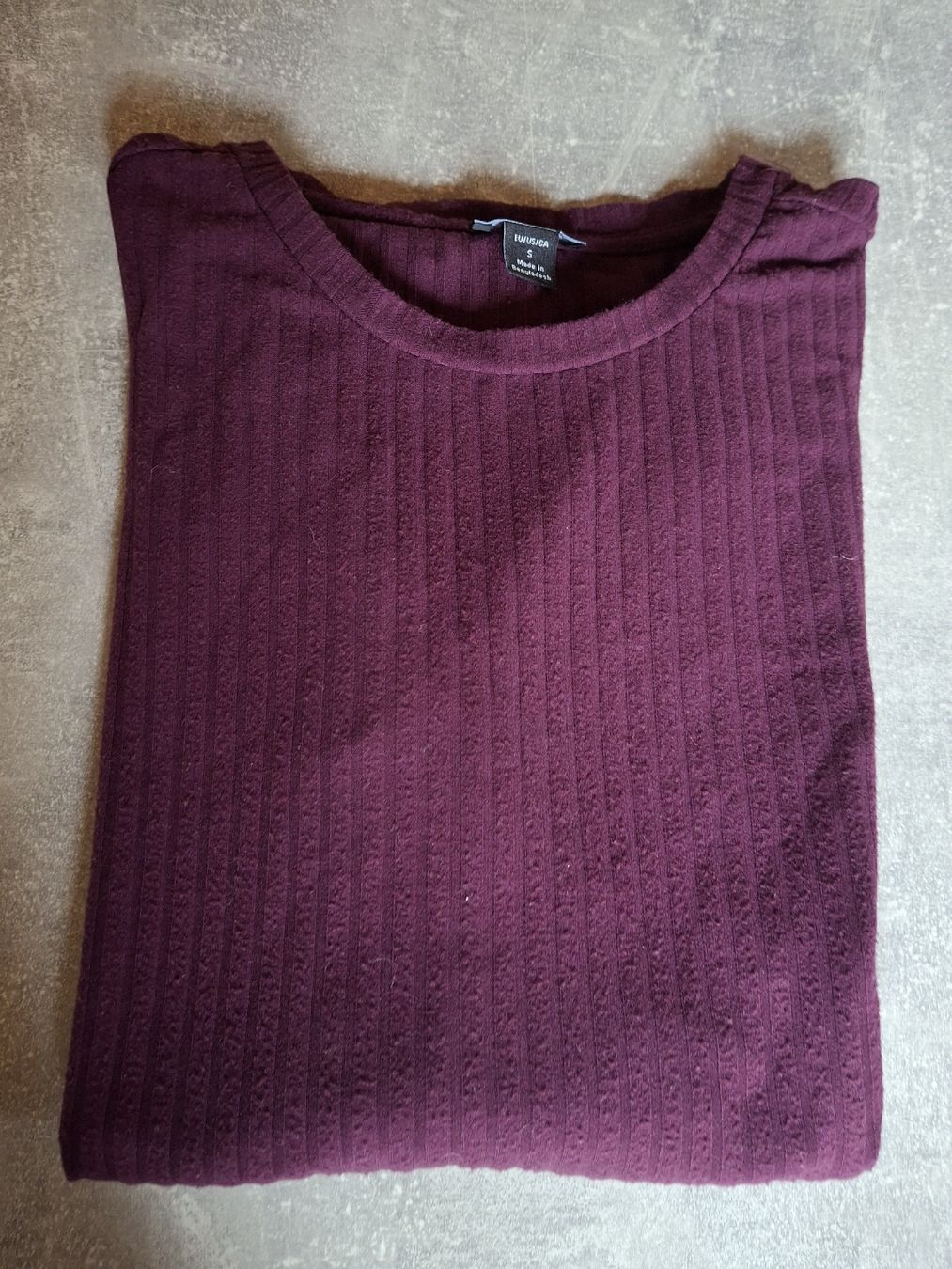 Pullover & Sweatshirts: Pull manches longues côtelé prune Amisu taille S – Gebraucht aus Villiers von san_jn5w 7
