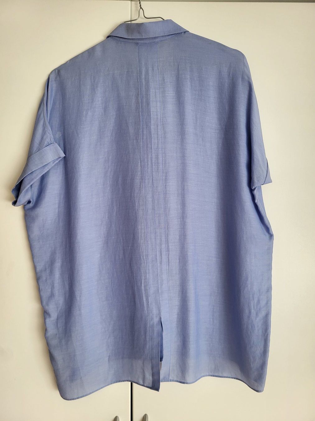 Massimo Dutti Chemisiers: Massimo Dutti Bluse Damen, Gr. S - blau, Baumwolle/Seide – D'occasion à Baar par clar6 3