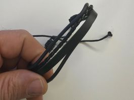 Lässiges Lederarmband, Schwarz, Verstellbar, Neu!