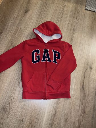 GAP Hoodie Gr.XS/S Teddyfutter Kapuze rot Unisex
