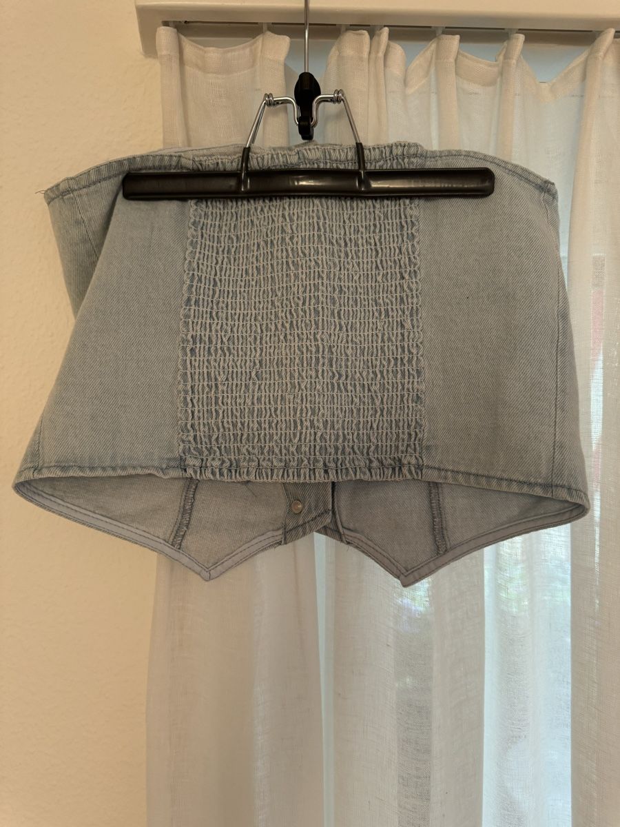 Top: Sommer-Trend: Jeans Bustier-Top, Grösse M – Nuovo (secondo la descrizione) da Zürich venduto da nel_dcb9 1