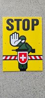 *** Warntafel klein Grenze STOP ! ***