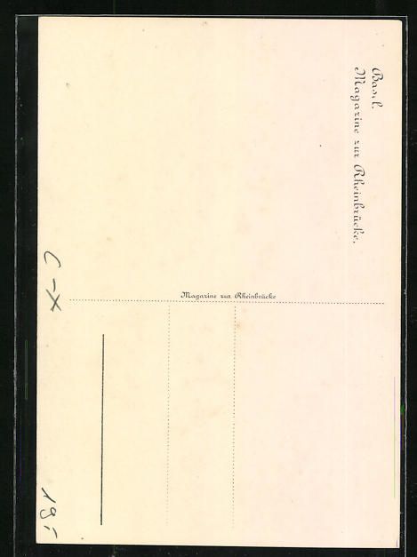 Cartoline postali: AK Basel, Magazine zur Rheinbrücke – Usato da Berlin venduto da bartko-reher 1