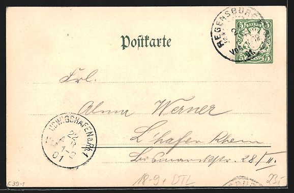 Cancelleria postale: Regensburg, XIV. Generalversammlung des  – Usato da Berlin venduto da bartko-reher 1