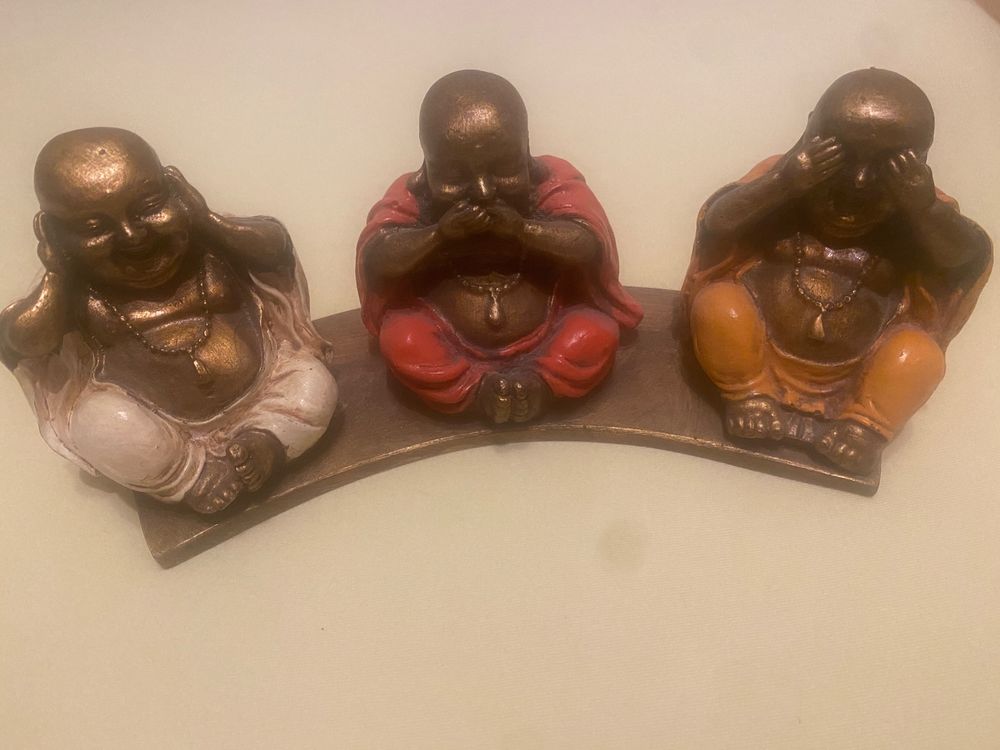 Pilz-Dekoration Garten - Nichts Hören Sehen Sagen Harz Figur