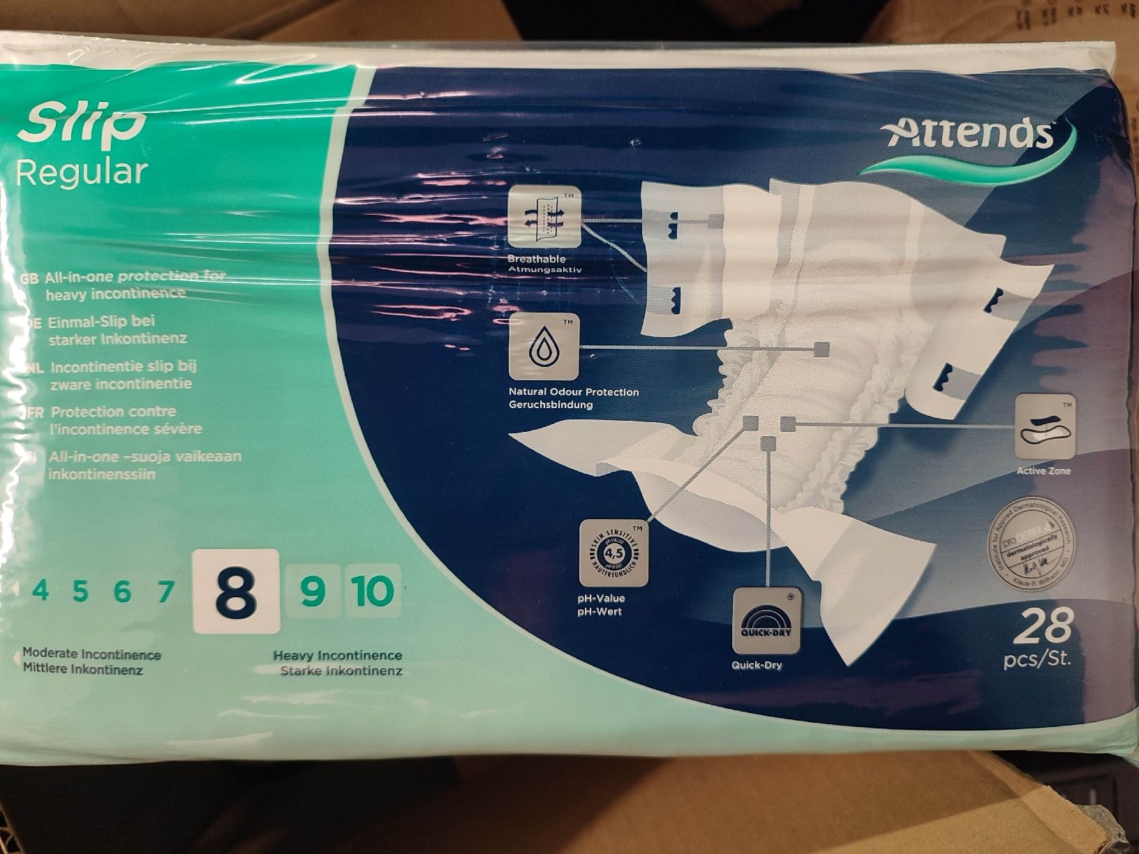 Secchi per pannolini & Pannolini: Attends Slip Regular 8M Windeln 54 Stück Inkontinenz Slip – Nuovo e nell'imballaggio originale da Elfingen venduto da lea_m57j