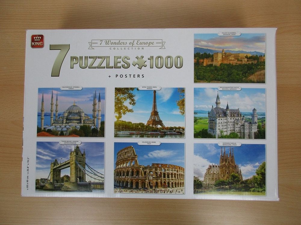 King Puzzle 1000 Pezzi - Alba Su Amsterdam - 68x49 Cm - Puzzle Olandese Per Adulti E Bambini - KNG05721