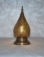 Lampe de table de chevet en cuivre.