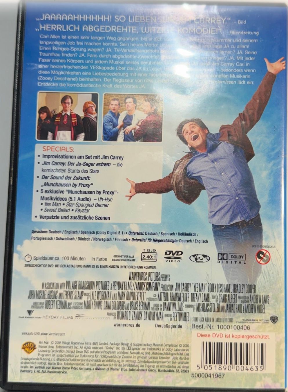 Tutti i DVDs: DVD - DER JA SAGER - JIM CARREY – Usato da Wisen venduto da gigisna 2
