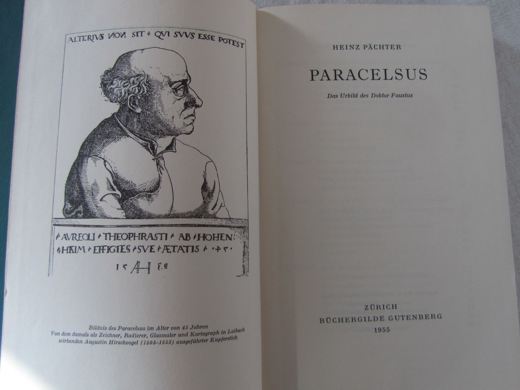 Bücher: Heinz Pächter:   PARACELSUS – Gebraucht aus Seengen von mikelele 1