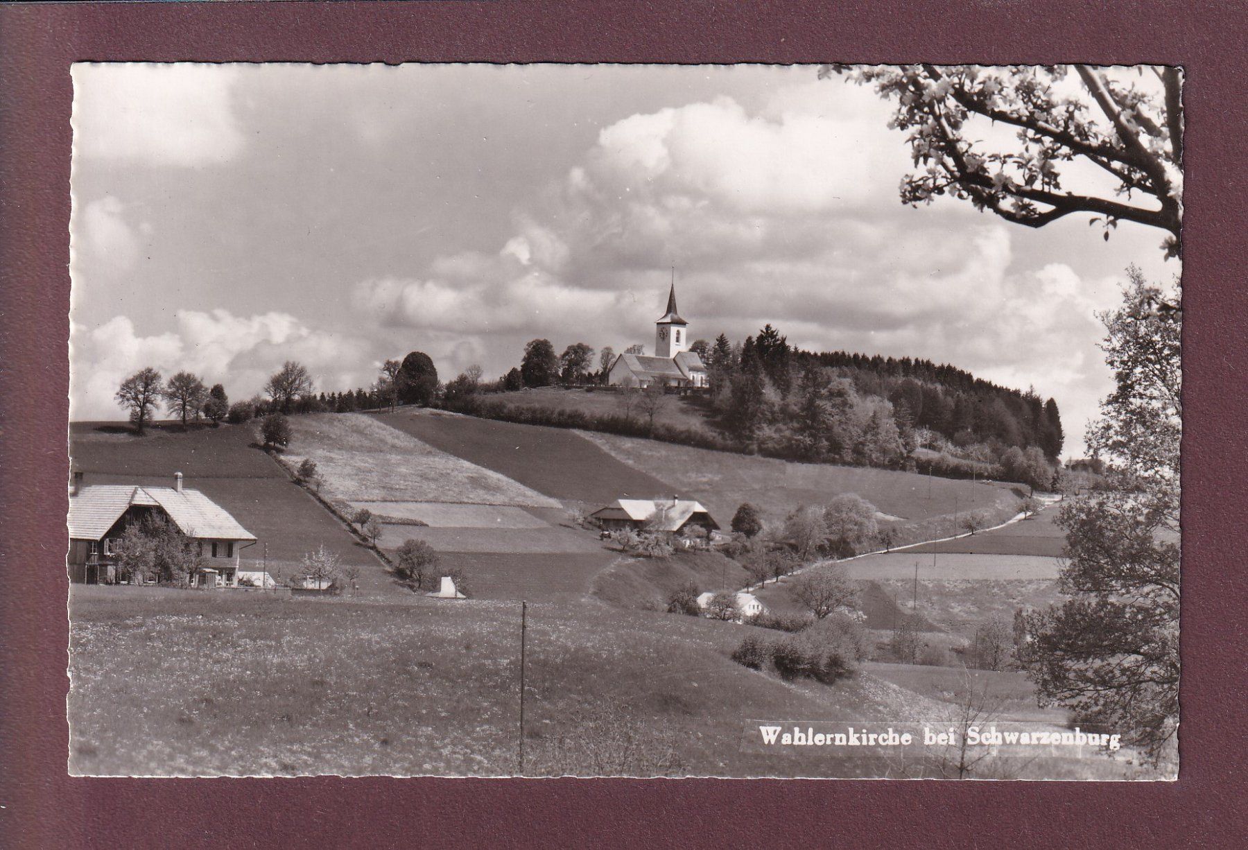 Ansichtskarten: Wahlernkirche bei SCHWARZENBURG – Gebraucht aus Pully von nicecards
