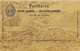 POSTKARTE STE CROIX 1893 BAHN INAUGRATION CHEMIN FER etc