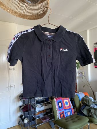 Polo Fila Noir Crop, Taille S