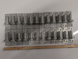 Kloben auf Platte DI-Haken Ø13/100x35mm feuerverzinkt 12 Stk