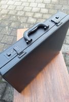 Vintage Aktenkoffer aus Kunstleder, Schwarz, Top Zustand!
