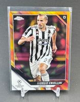 Giorgio Chiellini 2021-22 Topps Chrome UCL Orange Lava