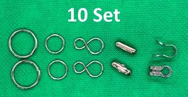 10 Stk. Kugelketten- Zubehörset 10-teilig. Gratis Lieferung!