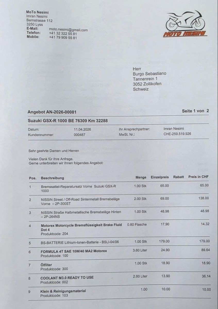 Suzuki Strasse: Suzuki GSX-R 1000 – Gebraucht aus zollikofen von sebastiano84 7