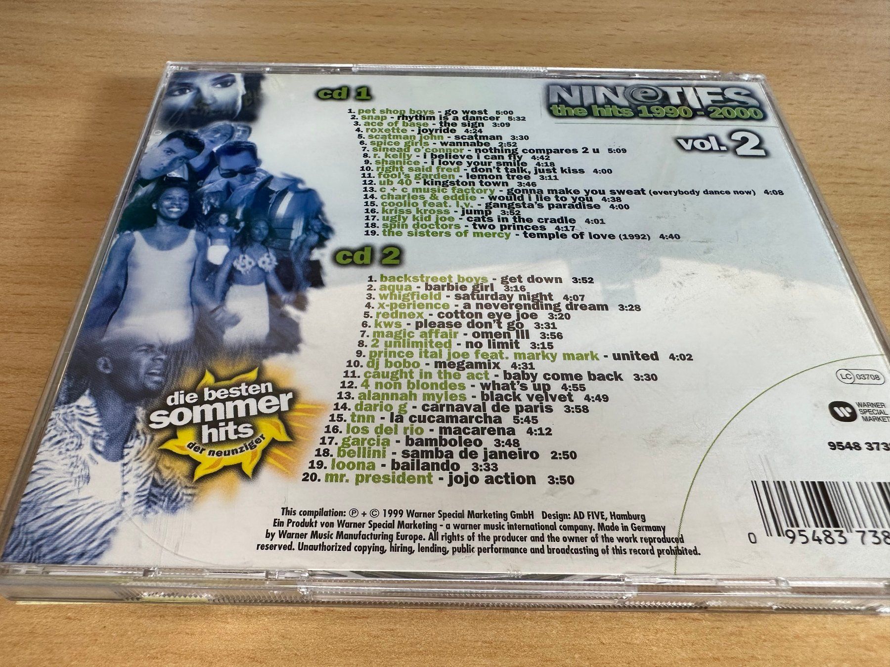 CD: Nineties, The Hits 1990 - 2000, Volume 2 - 2 CD – Usato da Rikon im Tösstal venduto da Alpenmutz 1