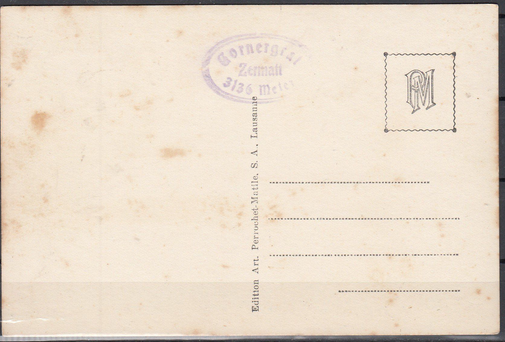 Cartoline postali: Ak Zermatt Mit Matterhorn VS – Usato da Herrliberg venduto da Lfrifda 1