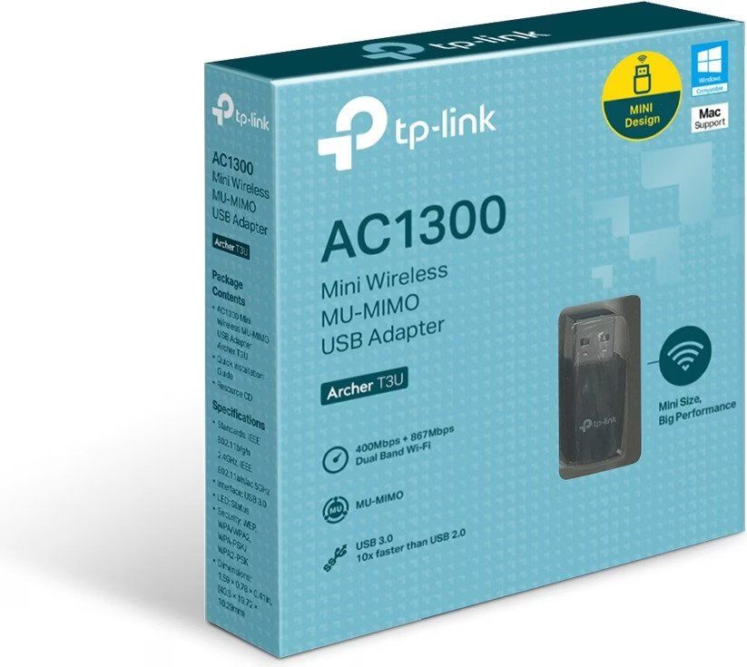 TP-Link Unità & Adattatore: TP-Link Archer T3U WLAN USB Adapter – Nuovo e nell'imballaggio originale da Bern venduto da Fireblades