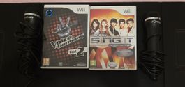 Wii Karaoké, lot de 2 jeux + 2 micros