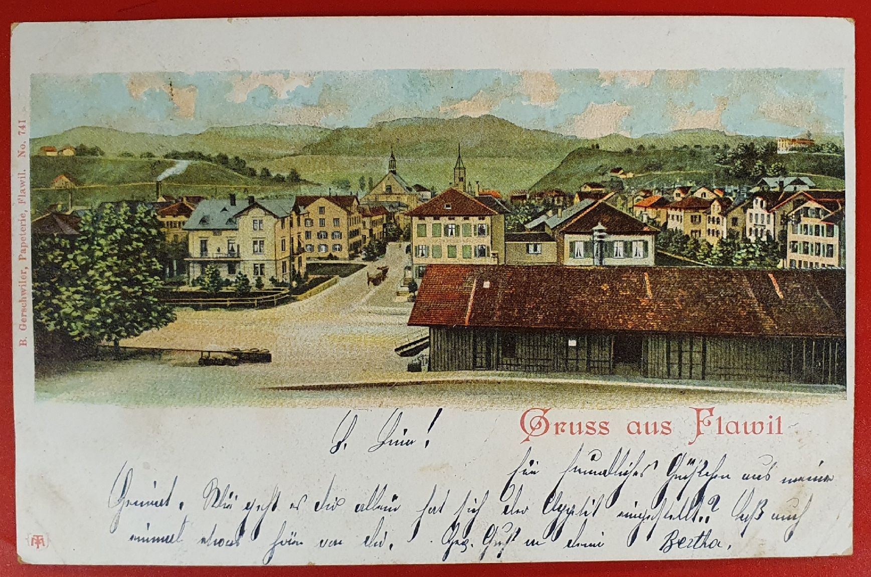 Cartoline postali: Gruss aus Flawil 1902 – Usato da Kreuzlingen venduto da Rschweiz1