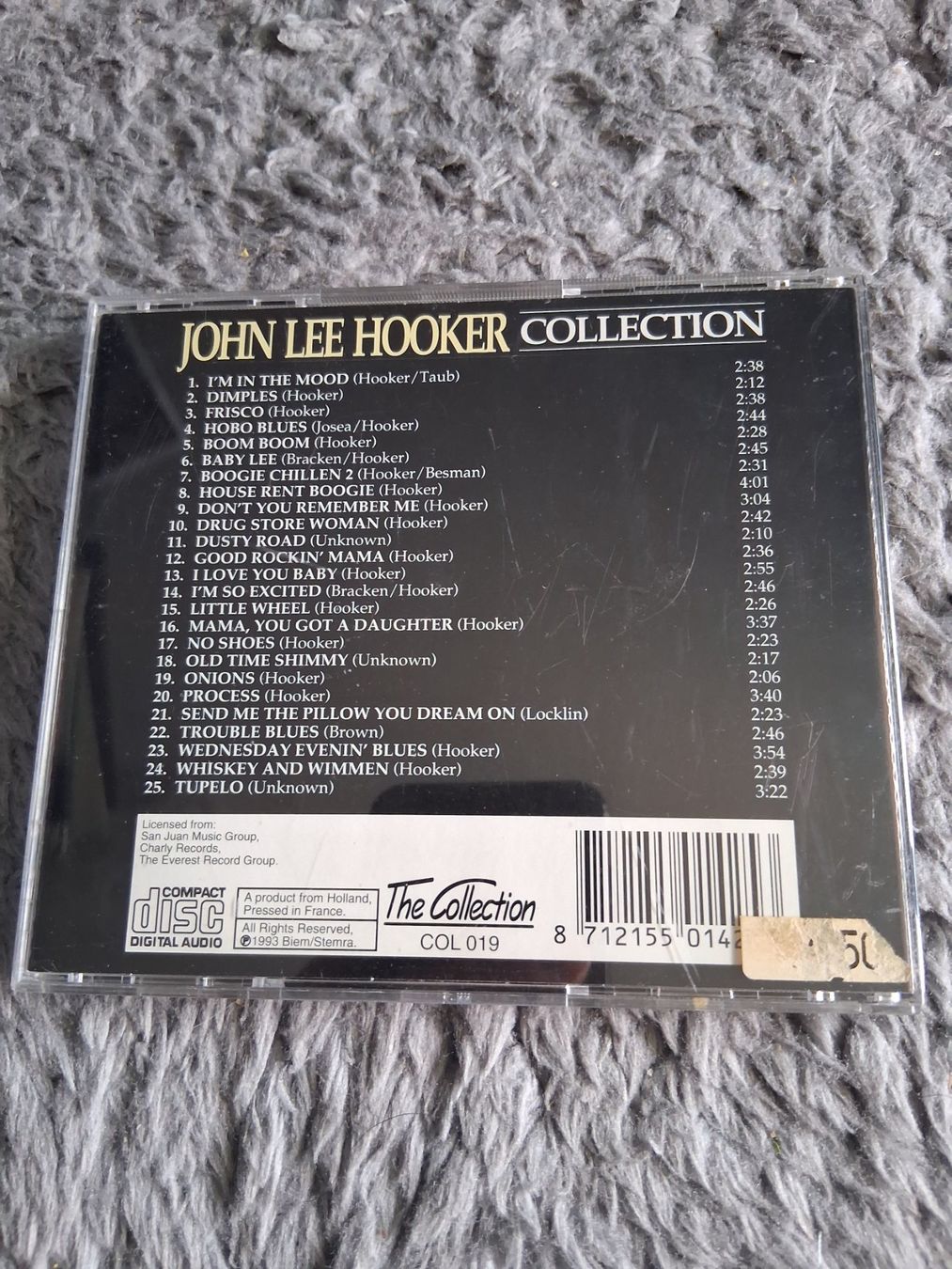 CD: JOHN LEE HOOKER    COLLECTION     CD – Usato da Wetzikon ZH venduto da Ramones01 1