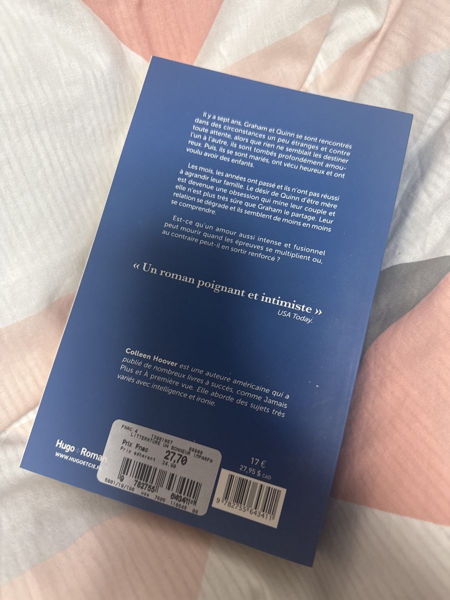 Libri: Un bonheur imparfait – Usato da Granges-Paccot venduto da pun_dr77 1