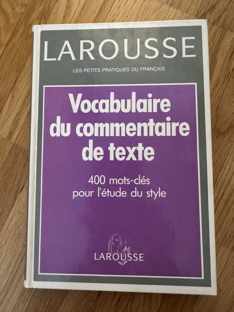 Libri: Vocabulaire du commentaire de texte Larousse – Usato da Meyrin venduto da mai_pl7s