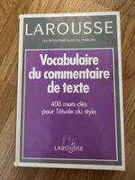 Vocabulaire du commentaire de texte Larousse