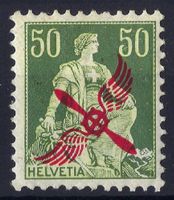 1919 Flugpostmarke 50 Cts Kat-Nr. F2 ungebraucht *