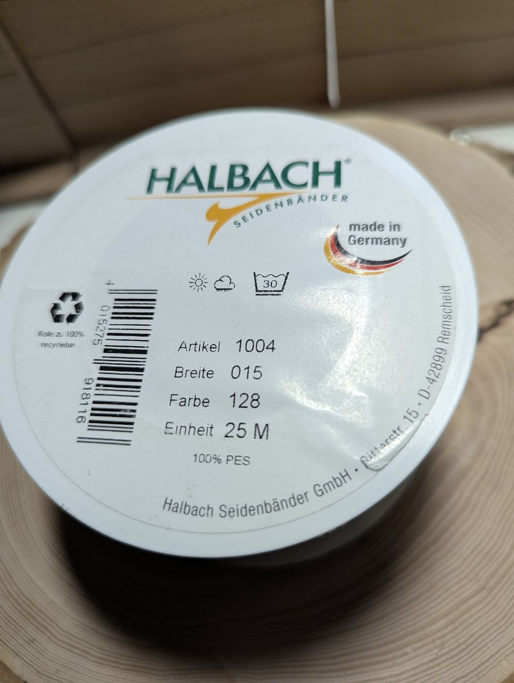 Nastri decorativi: Band Deko mint weiss – Nuovo e nell'imballaggio originale da Bettlach venduto da Costmiri