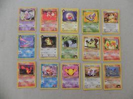 15 Pokémon Sammelkarte 1999 - 2000 mit Englischer Schrift HP