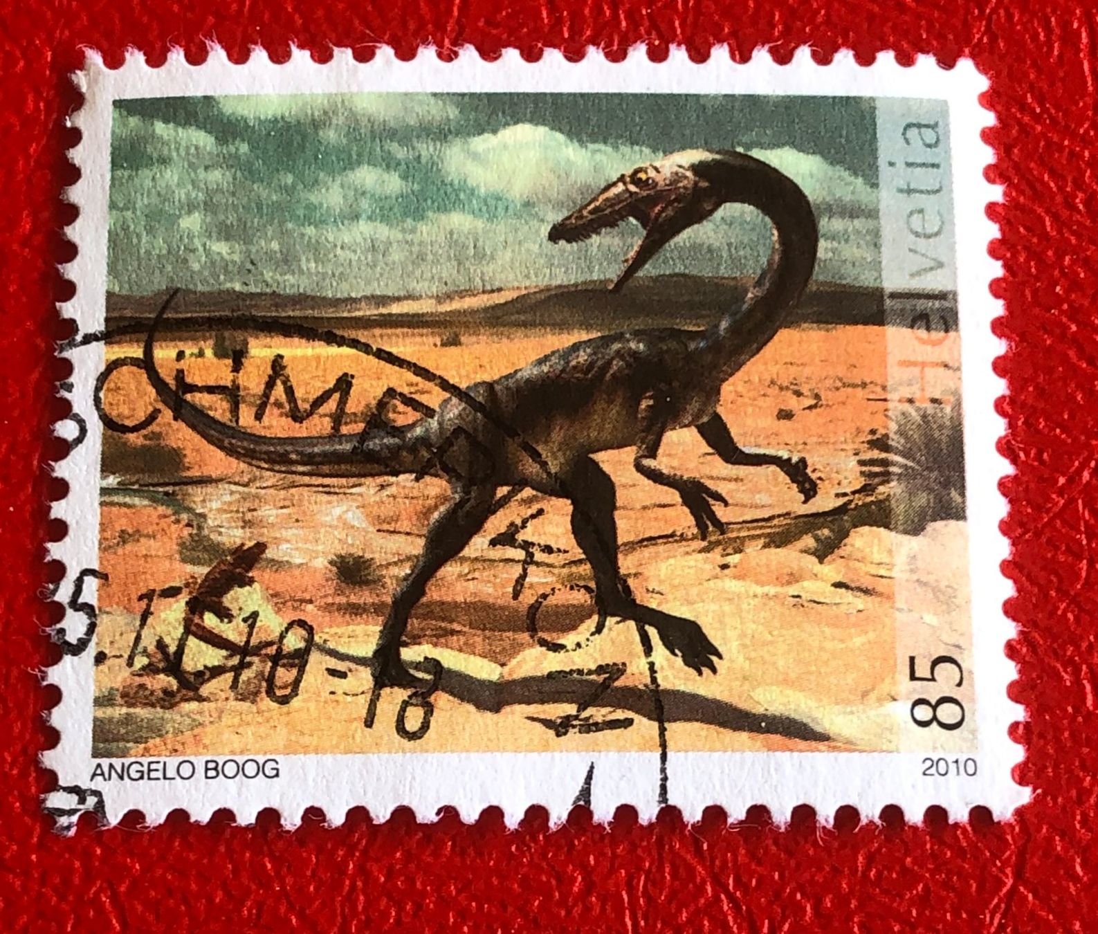 Alle Briefmarken: Nr.1359 Raubdinosaurier GESTEMPELT 2010 – Gebraucht aus Aarau von Billa007