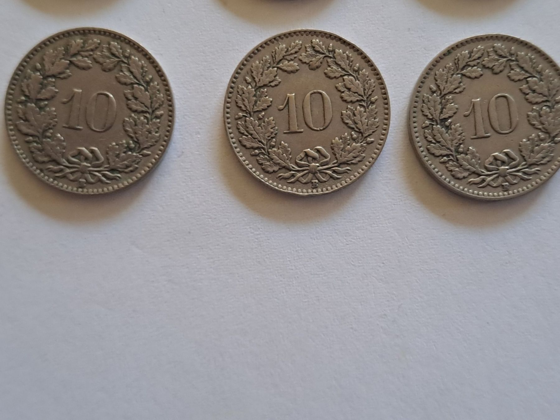 Tutti le monete: 10 Rappen 1928, 9 Münzen – Usato da Bitsch venduto da jajo79076 4