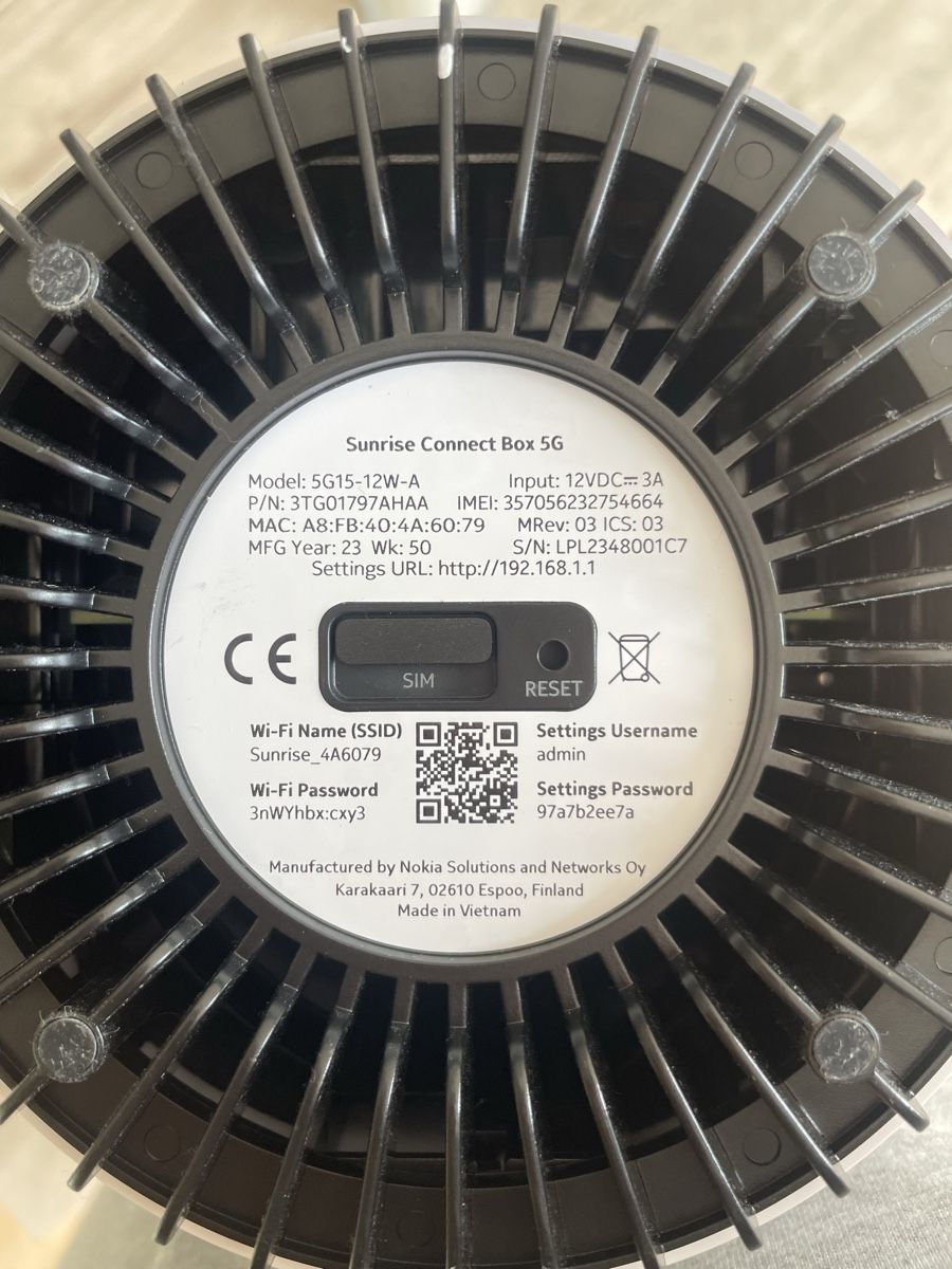 Sunrise Modem & Router: Connect Box 5G – Usato da Erlinsbach SO venduto da asj_xwx2 2