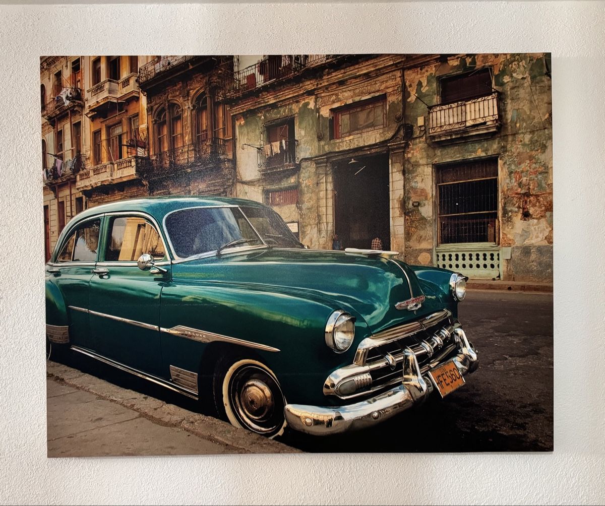 Foto & Immagini: Kuba Oldtimer Chevy, Chevrolet Wandbild - Rockabilly – Usato da Wolfwil venduto da whyjoker